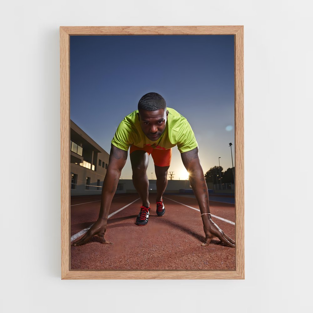 Poster Sprint Électrique – affiche Athlétisme (vue 4)